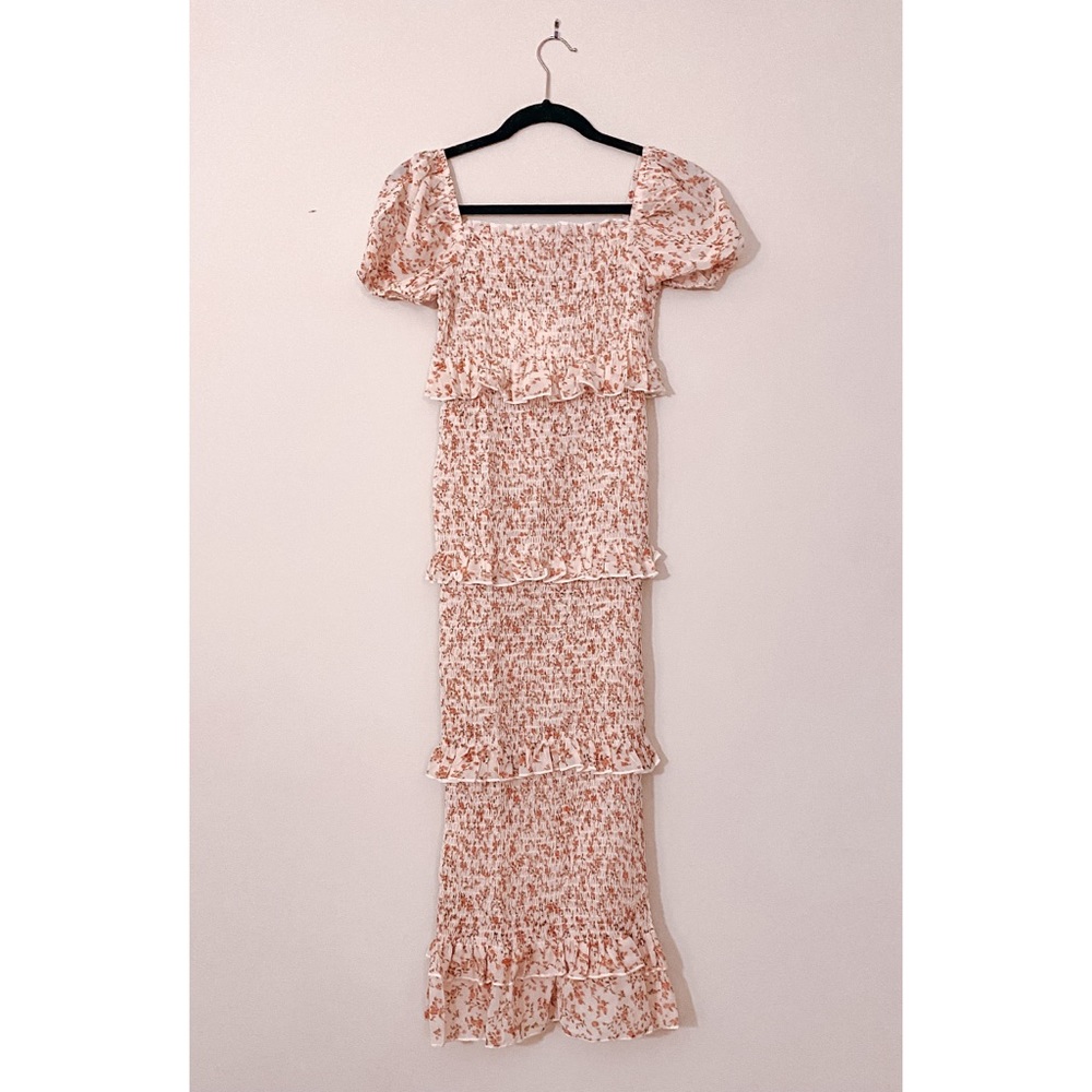 Floral midi length dress floral Size US 12